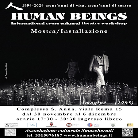  playbill 30 anni di Human Beings - Perugia 